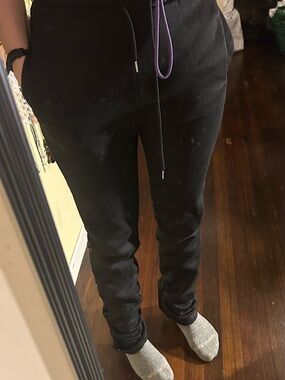 Black Drawstring Jogger Pants Tall